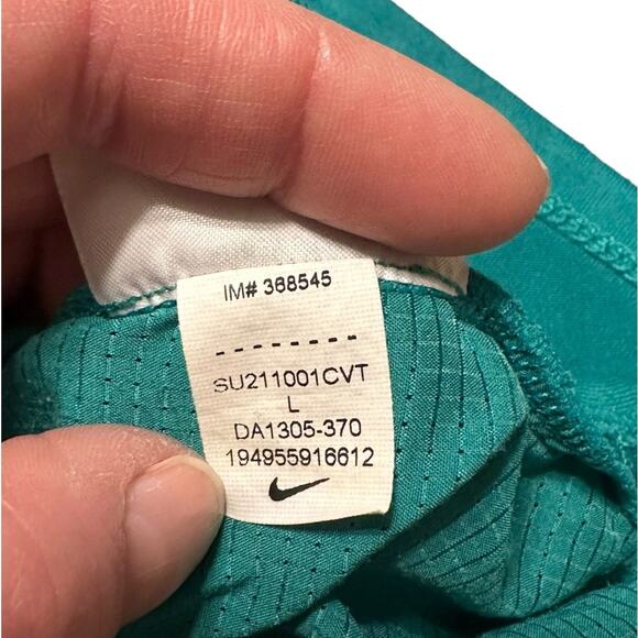 Nike Running Division Dri-Fit Green Short Sleeve Shirt size Large - Picture 9 of 10